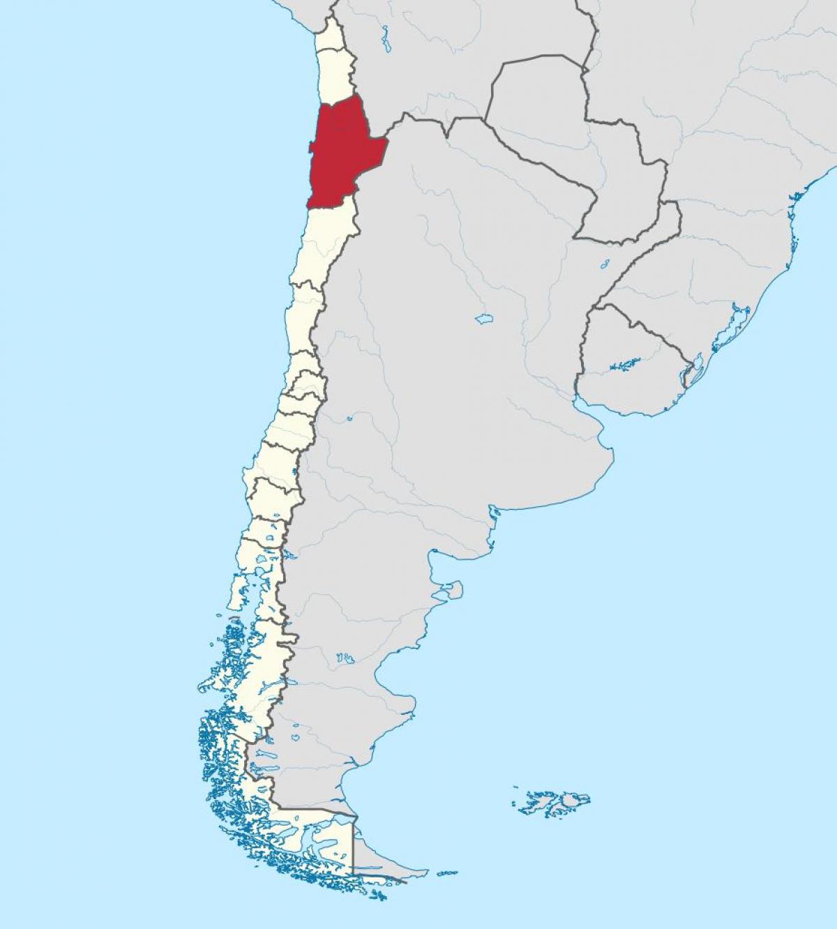 Mapa de antofagasta Chile