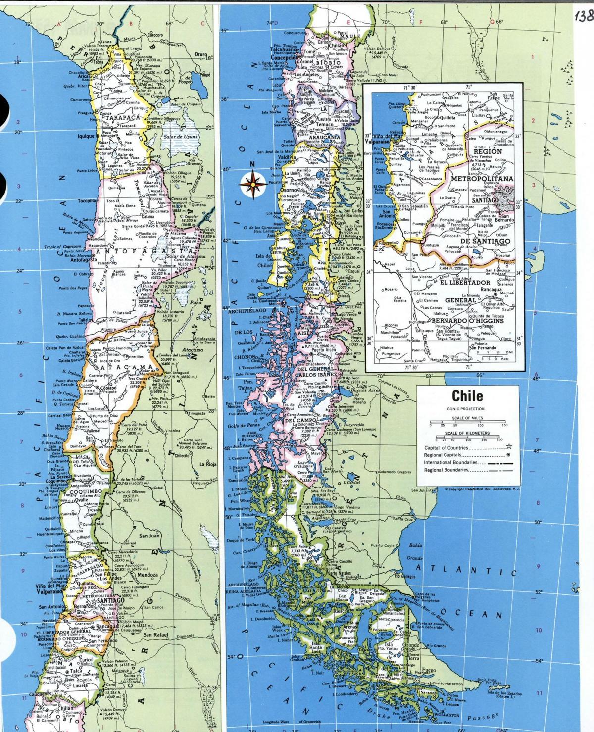 Mapa Detallado De Chile 