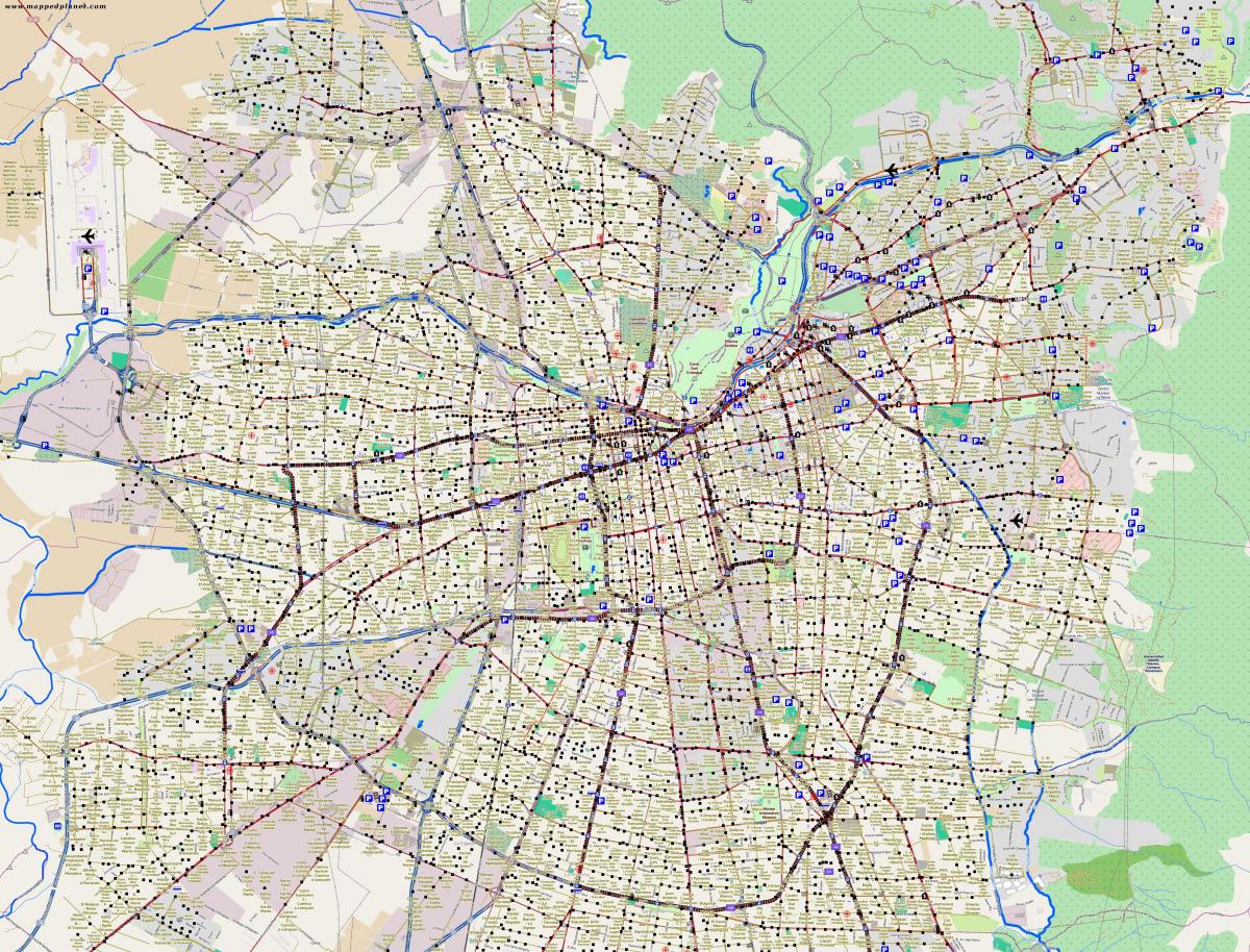 Mapas De Chile Mapa Santiago De Chile - kulturaupice