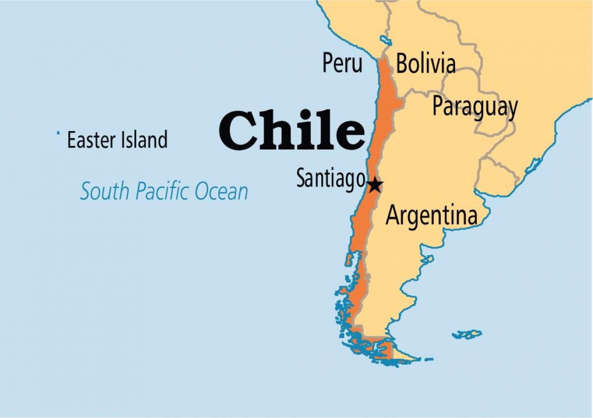 Santiago de Chile mapa - Santiago de Chile (el mapa de América del Sur