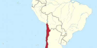 Chile en américa del sur mapa
