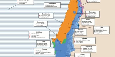 Mapa de Chile climático