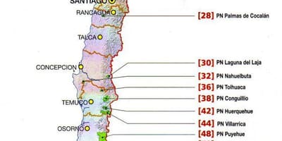 Mapa de Chile río
