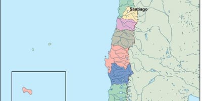Mapa de Chile vector