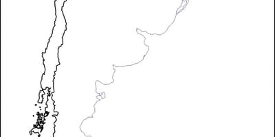 Mapa en blanco de Chile