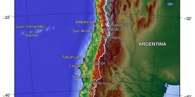 Chile geografía mapa