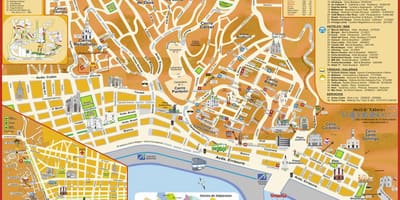Mapa turístico de valparaíso Chile